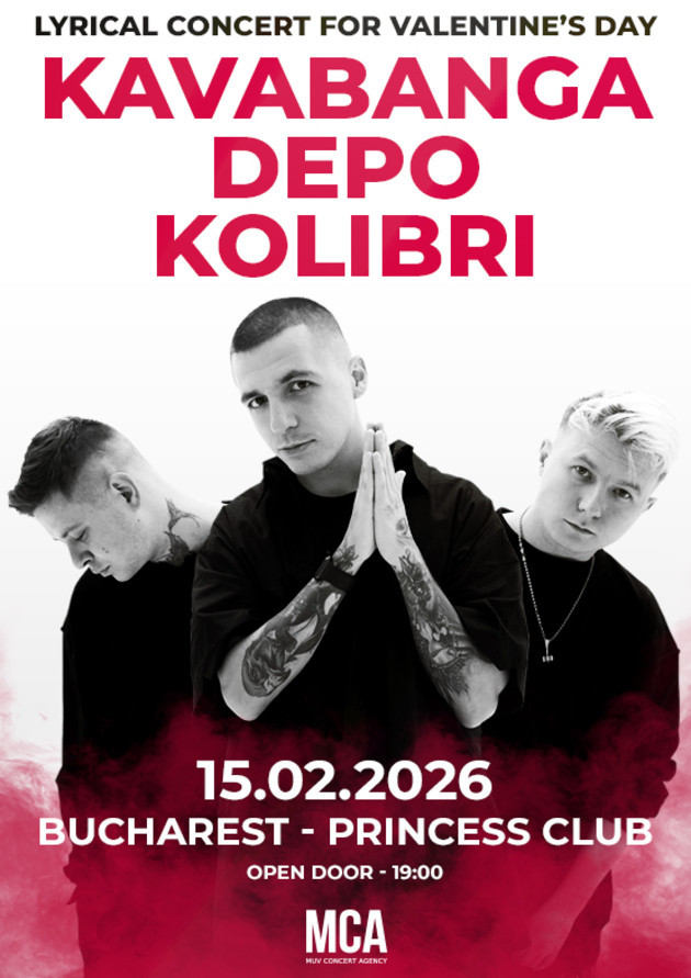 KAVABANGA Depo Kolibri  Lyrics concert for Valentine’s Day. Bucharest
