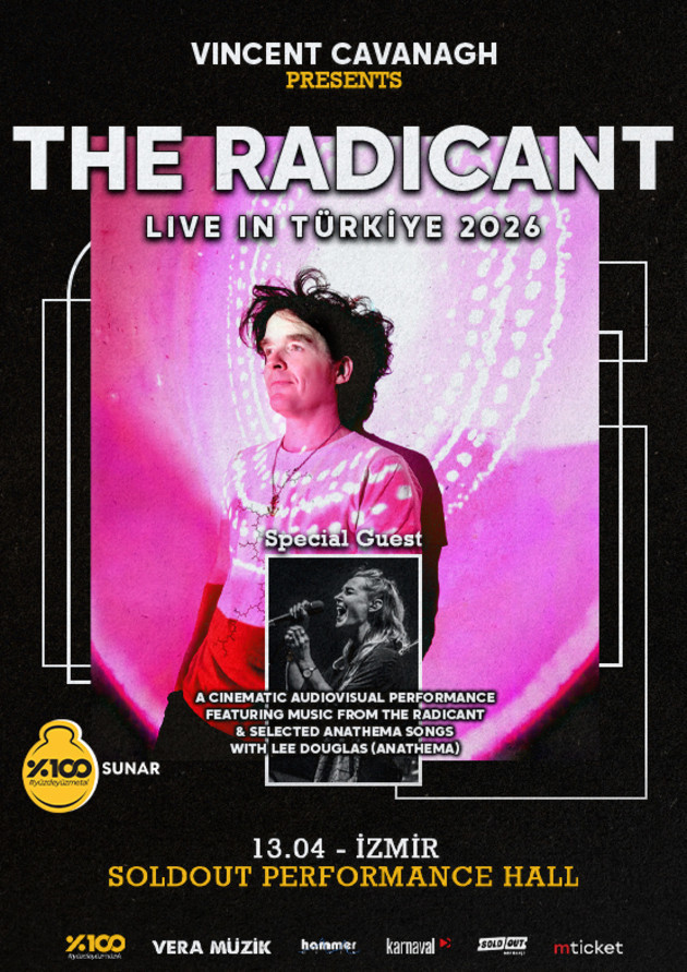 %100 Metal Sunar: The Radicant + Selected Anathema Songs with Lee Douglas (İzmir)