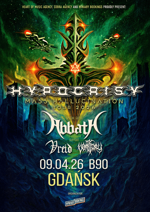 HYPOCRISY + Abbath, Vomitory, Vreid