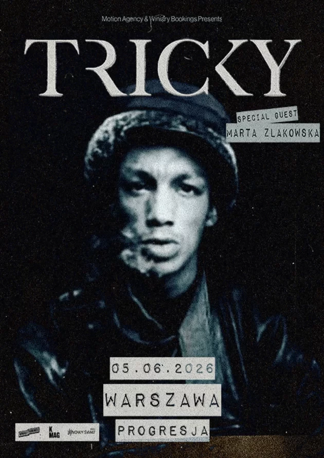 Tricky Rapper Logo TRICKY - Warszawa ᐉ Bilet na koncert Kup na 05 czerwca 2026 ᐉ mticket.pl