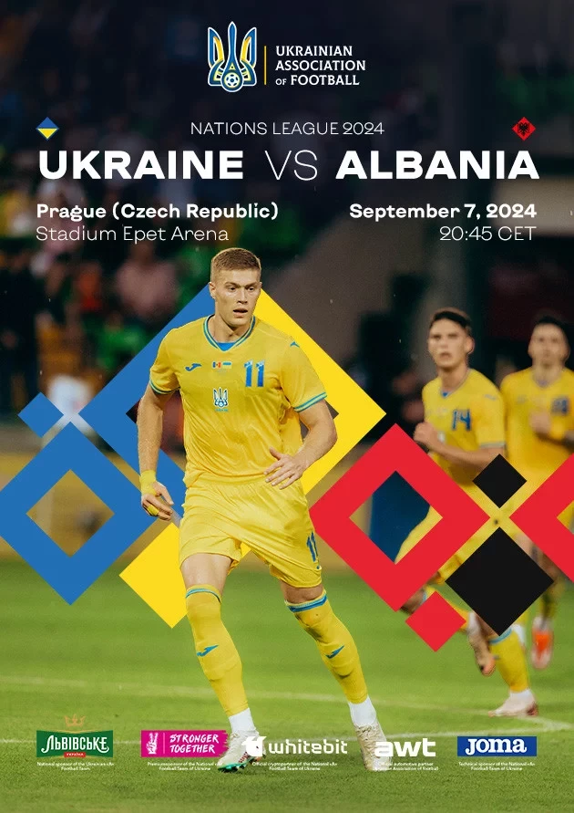 UEFA Nations League 2024/2025 Ukraine-Albania
