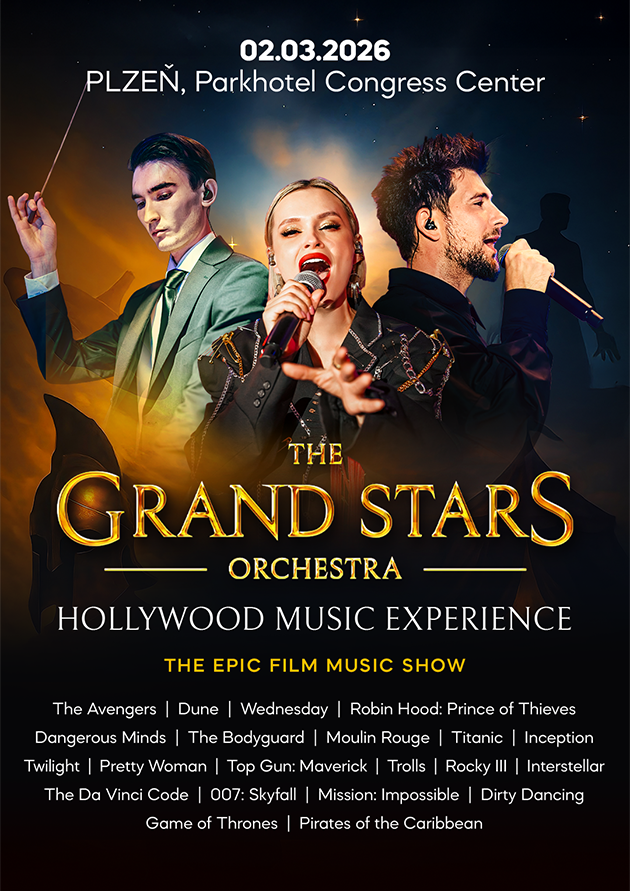 THE GRAND STARS ORCHESTRA "Hollywood Music Experience". PLZEŇ