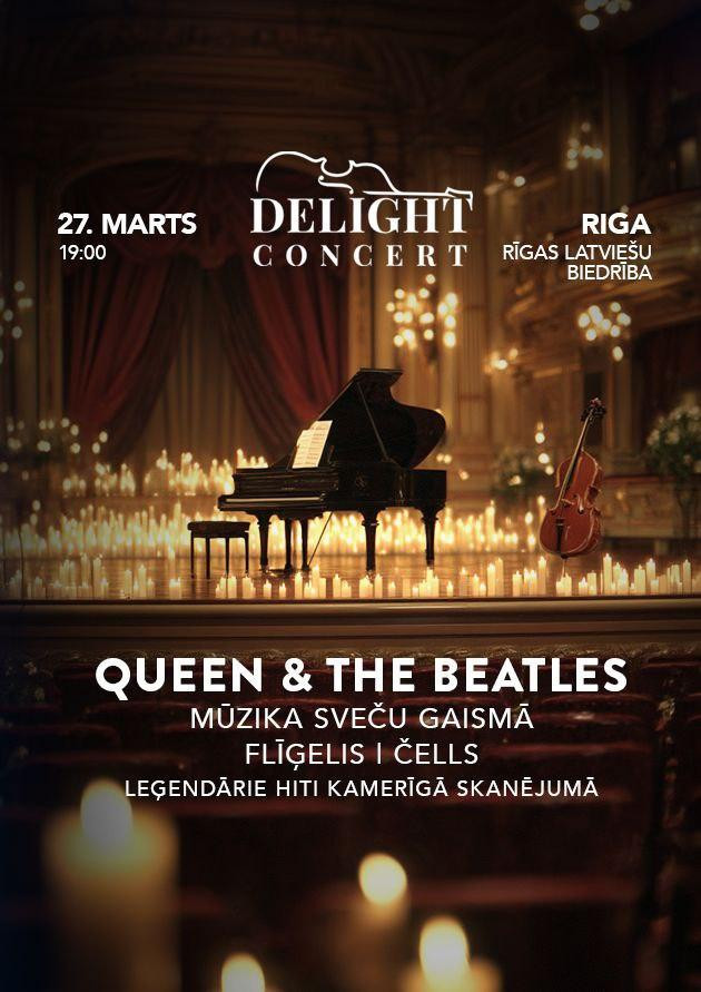 Queen un The Beatles mūzika sveču gaismā. Flīģelis | Čells
